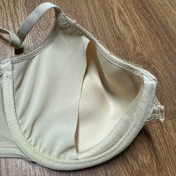 Wacoal 853292 Basic Beauty Front Close Contour Bra Size 34DD Sand Nude Beige - Picture 4 of 8